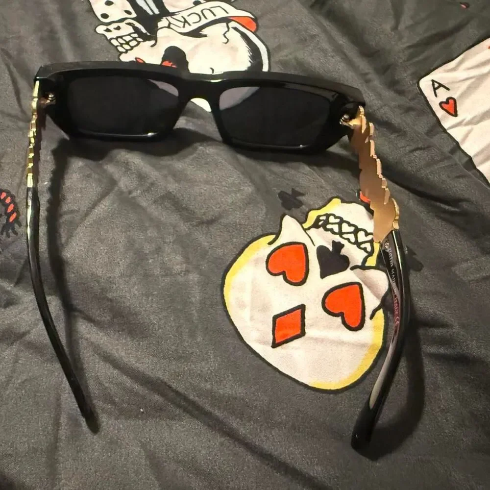 Unbranded Women's Brown and Black Sunglasses